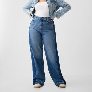 GAP Blue Flare Wide Leg Jeans